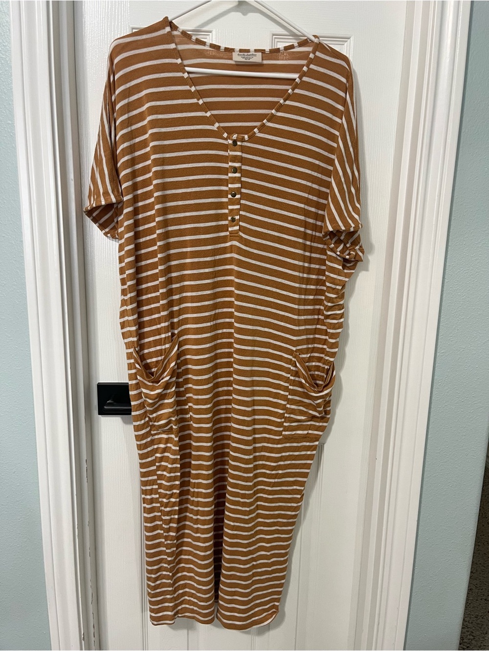 Dwell and slumber mustard stripe cocoon